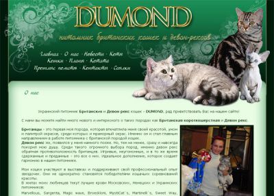 DUMOND девон рекс и британские кошки