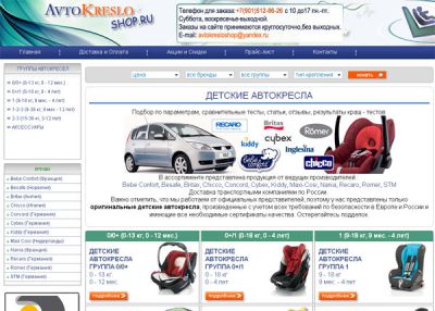 Детские автокресла