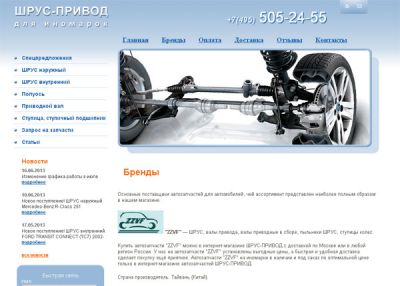 Шрус-привод. Запчасти для иномарок