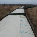 Защитные вкладыши в полувагон, крытый вагон и морской контейнер.