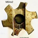Метчик машинный насадной м64х2 кл.1