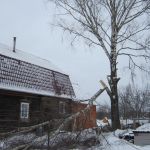 Спил деревьев кронирование